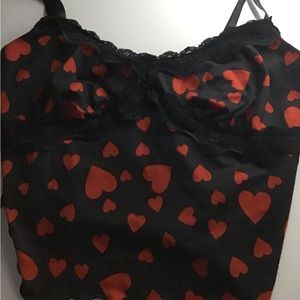 Heart tank top crop